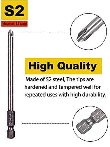 Rocaris 16-Piece Magnetic Screwdriver Bit Set 100mm (3.93") | S2 Steel for Power Tools thumbnail 3