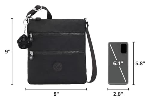 Kipling Keiko Mini Bag Lightweight Crossbody Purse | Adjustable Nylon Shoulder Sling (8"L x 9"H x 1.25"D) thumbnail 3