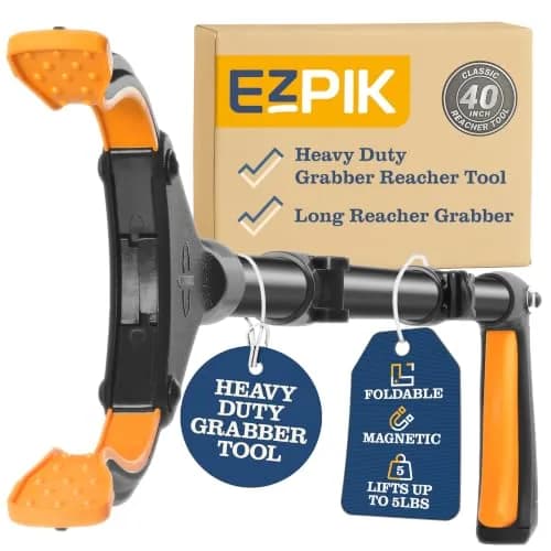 EZPIK Classic 40” Folding Grabber Reacher Tool with Dual Magnets | Heavy Duty Trash Picker for Seniors & Disabled Users thumbnail 1
