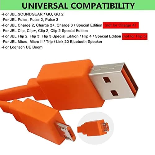 Tobysome Charge 3 Micro USB Charging Cable 3.3ft | Compatible with JBL Flip & Wireless Speakers thumbnail 7