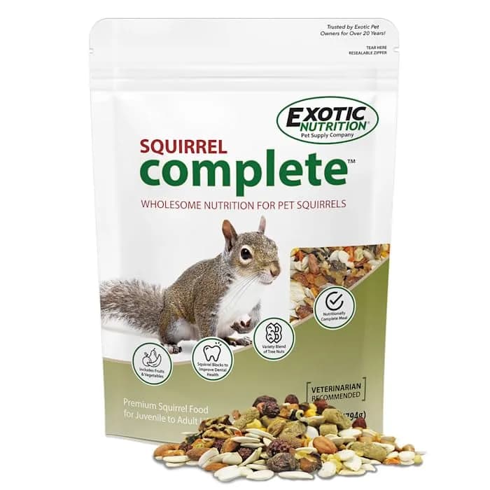 Exotic Nutrition Squirrel Complete Pet Food 1.75 lb (794 g) | Complete Natural Diet for Squirrels & Chipmunks thumbnail 4