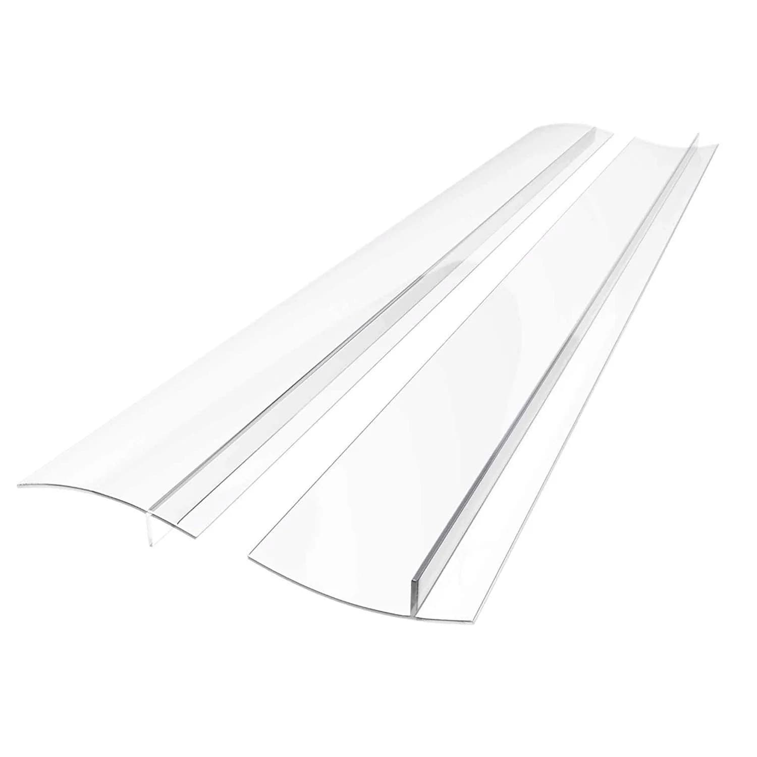 Linda's Essentials Silicone Stove Gap Covers 21 Inches Clear (2-Pack) | Seals Gaps Between Stovetop and Counter - main product image