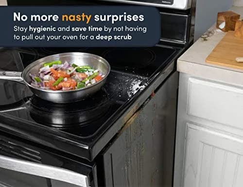 Linda's Essentials Silicone Stove Gap Covers 21 Inches Clear (2-Pack) | Seals Gaps Between Stovetop and Counter thumbnail 4