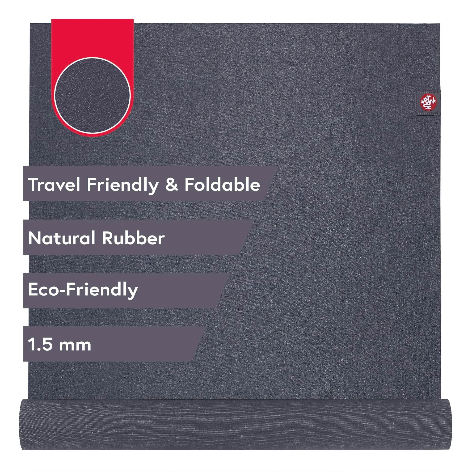 Manduka eKO SuperLite Yoga Mat 71" x 24" (1.5mm) | Natural Rubber Travel Mat