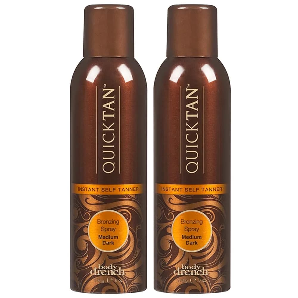 Body Drench QuickTan Instant Bronze Self Tanning Spray Medium/Dark 355ml (12 fl oz) | Streak-Free Glow - main product image