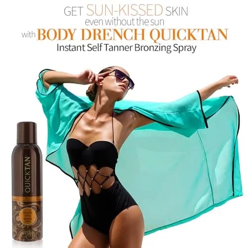 Body Drench QuickTan Instant Bronze Self Tanning Spray Medium/Dark 355ml (12 fl oz) | Streak-Free Glow thumbnail 4