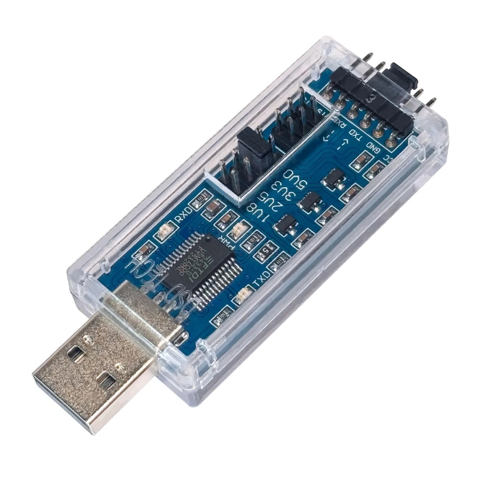 DSD TECH SH-U09C5 USB to TTL UART Converter Cable with FTDI Chip Support 5V 3.3V 2.5V 1.8V TTL (1.5 inch length)