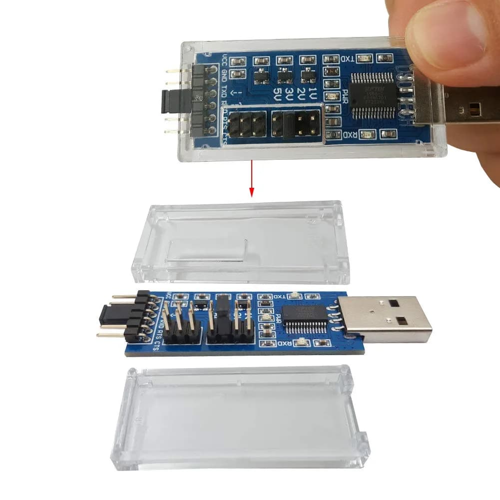 DSD TECH SH-U09C5 USB to TTL UART Converter Cable with FTDI Chip Support 5V 3.3V 2.5V 1.8V TTL (1.5 inch length) - view 4