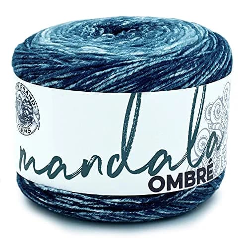 Lion Brand Yarn Mandala Ombré Yarn Harmony Blue Multicolor 315m (344 Yd) | Crochet & Knit Worsted Weight thumbnail 1