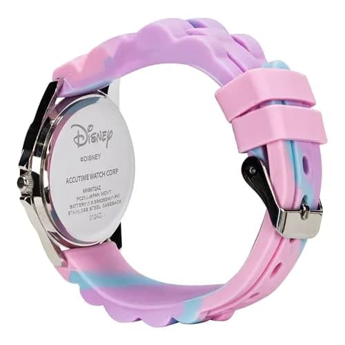 Accutime Disney Minnie Mouse Time Teacher Watch for Girls | 35mm Case, 15.5mm Rubber Strap, Pink Rotating Bezel thumbnail 4