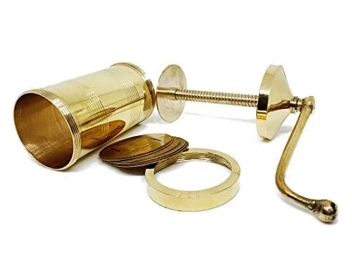 Satre Online and Marketing Manual Pasta Maker Brass | 2.5x2.5x5.6in Durable Brass thumbnail 5