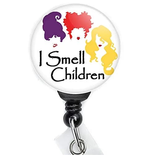 Limeloot I Smell Children Retractable Badge Reel with 91.4cm (36 Inch) Cord | Halloween Sanderson Sisters - main product image