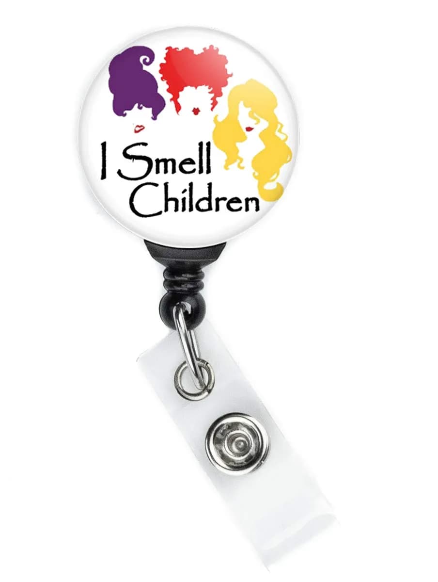 Limeloot I Smell Children Retractable Badge Reel with 91.4cm (36 Inch) Cord | Halloween Sanderson Sisters - view 2