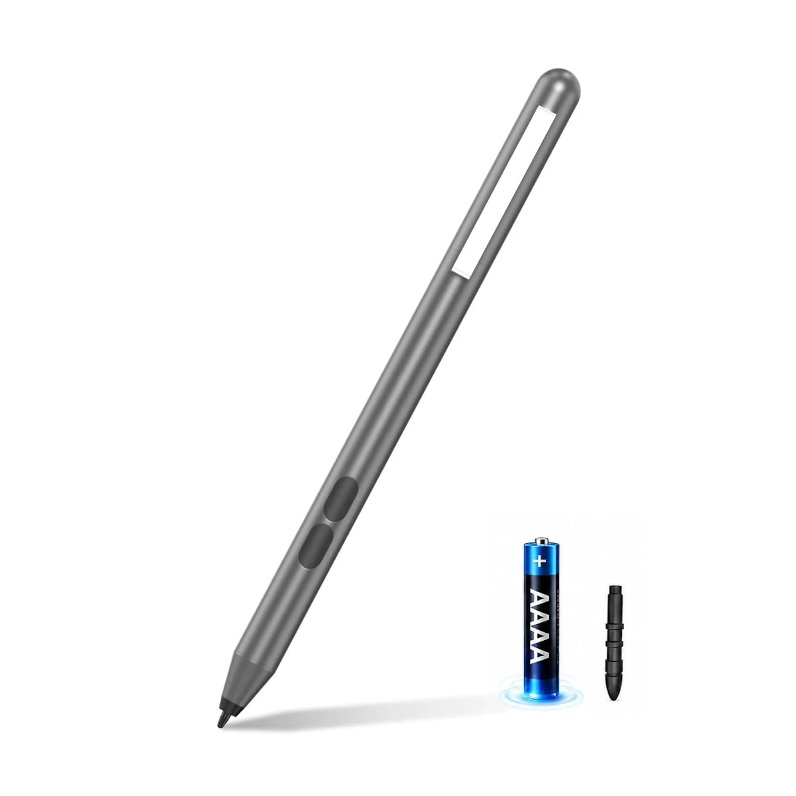 ANYQOO Active Stylus Pen for HP Laptops | 1024 Pressure Levels, 300-Day Battery, MPP 1.51 — Gray
