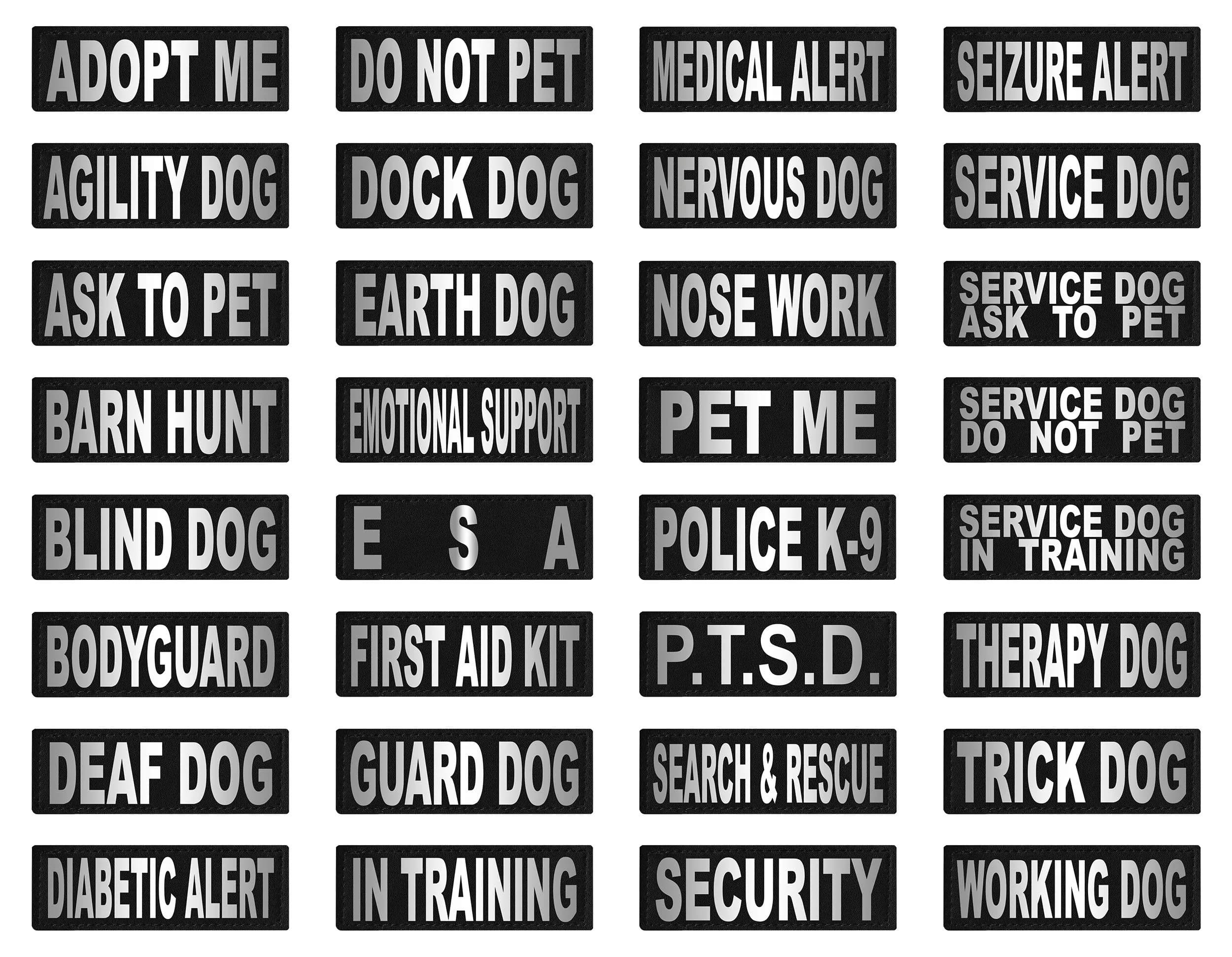 Dogline First Aid Kit Vest Patches 1" x 2.75" (2-Pack) | Reflective & Weather-Resistant ID for Working Dogs thumbnail 4