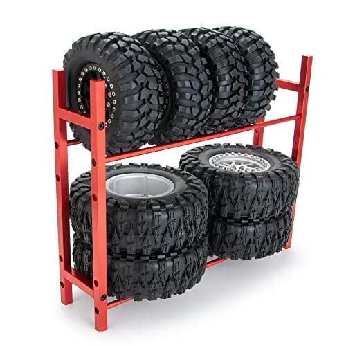 Benedict Harry RC Car Tire Rack for 1/10 1.9'' & 2.2'' Wheels | Metal Display Stand thumbnail 5