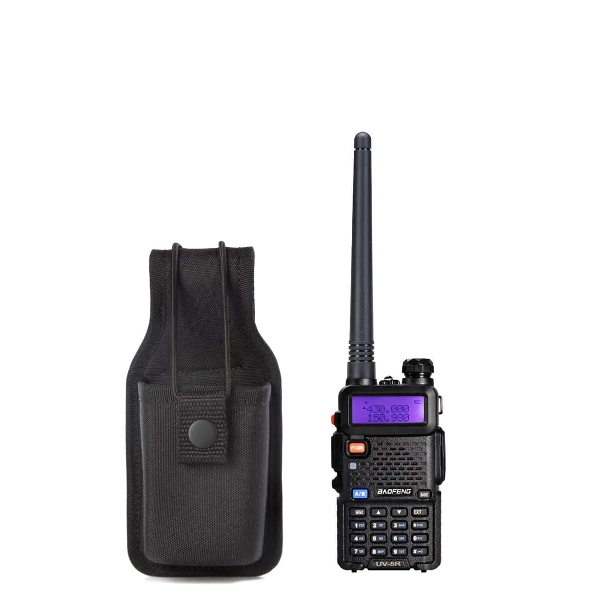 LUITON Nylon Radio Holster Pouch | Fits Most Handheld Radios with Duty Belt Clip - view 7