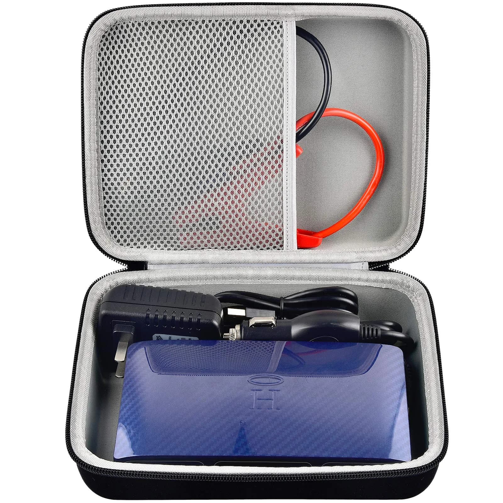 GWCASE Hard EVA Case for Halo Bolt 58830/44400/57720 Jump Starters | Portable Organizer with Mesh Pocket - main product image