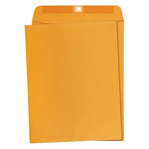 Amazon Basics Clasp Kraft Envelopes 10" x 13" (25.4cm x 33cm) | 100-Pack for Documents & Mailing thumbnail 1