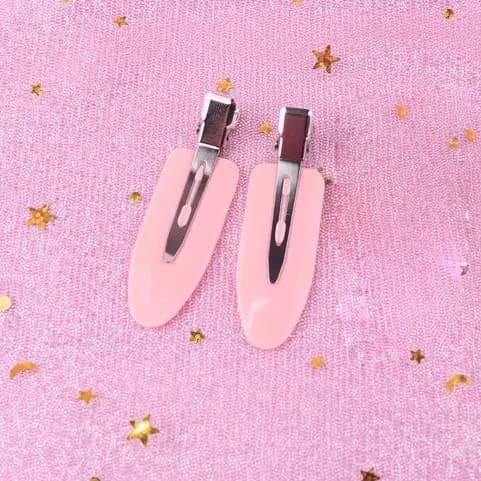 LUOTIVON No Bend Hair Clips 5.5cm (2.17in) | Pack of 6 Black & Pink for Styling, Makeup, Sleeping thumbnail 3