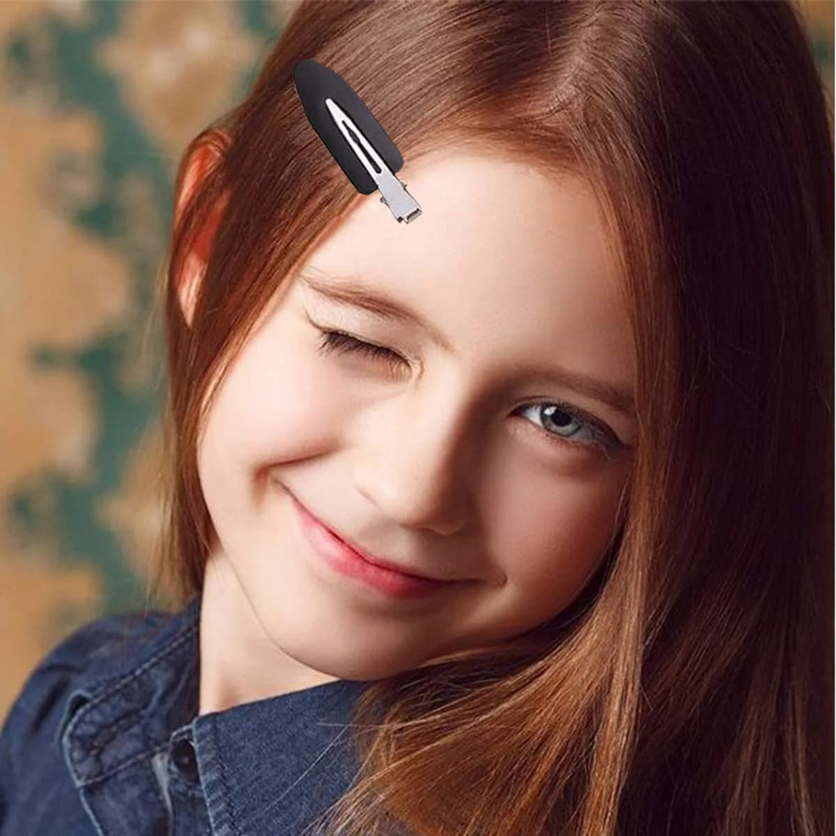 LUOTIVON No Bend Hair Clips for Styling & Makeup, 6 Pieces Black | Holds Hair Without Creasing - view 3
