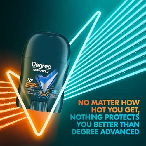 Degree Men Advanced Cool Rush Antiperspirant Deodorant Stick 0.5 oz (14.17 g) | 72-Hour Sweat & Odor Protection thumbnail 3