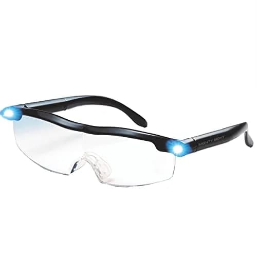 Mighty Sight LED Magnifying Eyewear 1 Count | Hands-Free 160% Magnification with Bright LEDs thumbnail 1