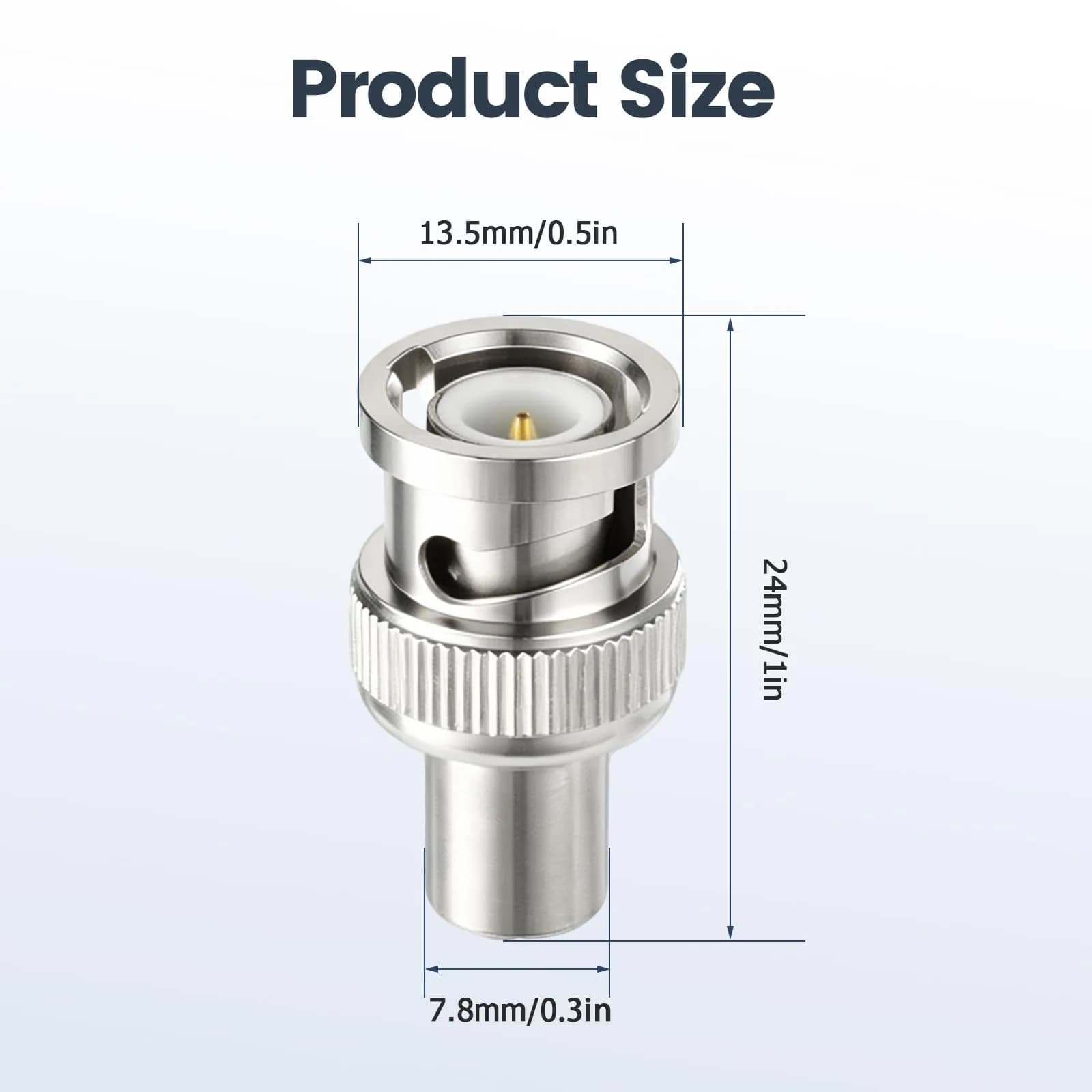 RFAdapter BNC 50 Ohm Terminator 5-Pack Male Plug Caps | Protects Ports & Stabilizes Signals - view 6