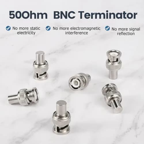 RFAdapter BNC 50 Ohm Terminator 5-Pack Male Plug Caps | Protects Ports & Stabilizes Signals thumbnail 3