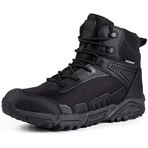 FREE SOLDIER Waterproof Tactical Work Boots Lightweight Comfort in US 8.5 | Durable & Anti-Puncture thumbnail 1