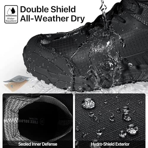 FREE SOLDIER Waterproof Tactical Work Boots Lightweight Comfort in US 8.5 | Durable & Anti-Puncture thumbnail 4