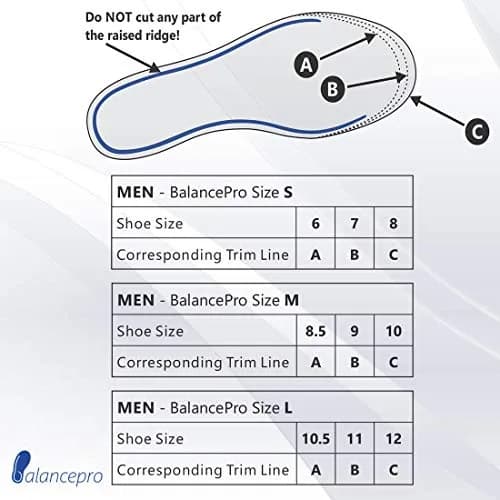 BalancePro Shoe Inserts for Men – Fall Prevention & Balance Support Size Medium (8.5,9,10) | Elderly, Parkinson’s, Comfort thumbnail 4