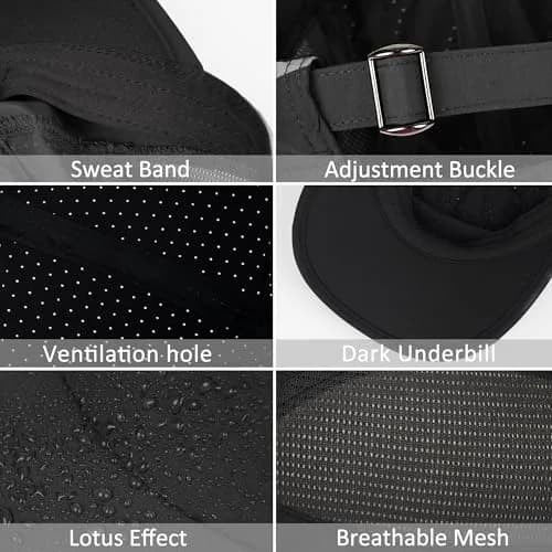 GADIEMKENSD Running Hat UPF 50+ | Breathable, Quick Dry, Reflective, Unisex Summer Sports Cap (55.9-59.7cm) thumbnail 5