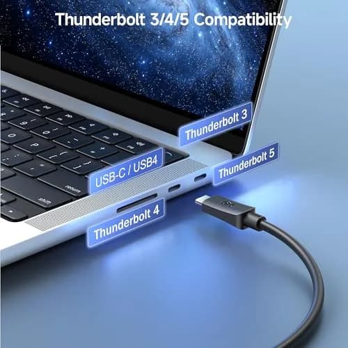 Cable Matters 20Gbps USB C to USB C Cable 1.8m (6ft) | 240W PD, 8K Video, Thunderbolt 3 Compatible thumbnail 8