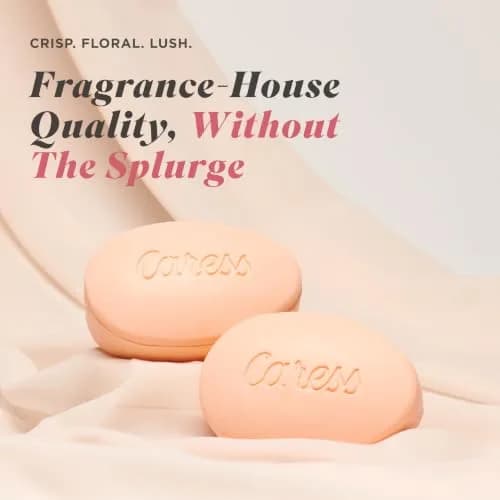 Caress Moisturizing Body Soap for Women, Silky Soft Skin, 3.15 oz, 48 Bars | Long-lasting Fragrance & Nourishment thumbnail 3