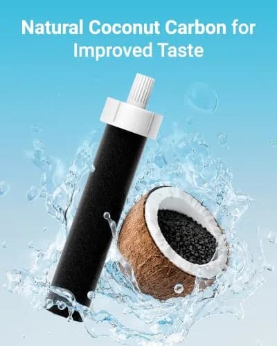 AQUA CREST 8 Count Bottle Water Filter Replacement for Brita® BB06, 40 Gallons | Reduces Chlorine, Taste & Odor thumbnail 4