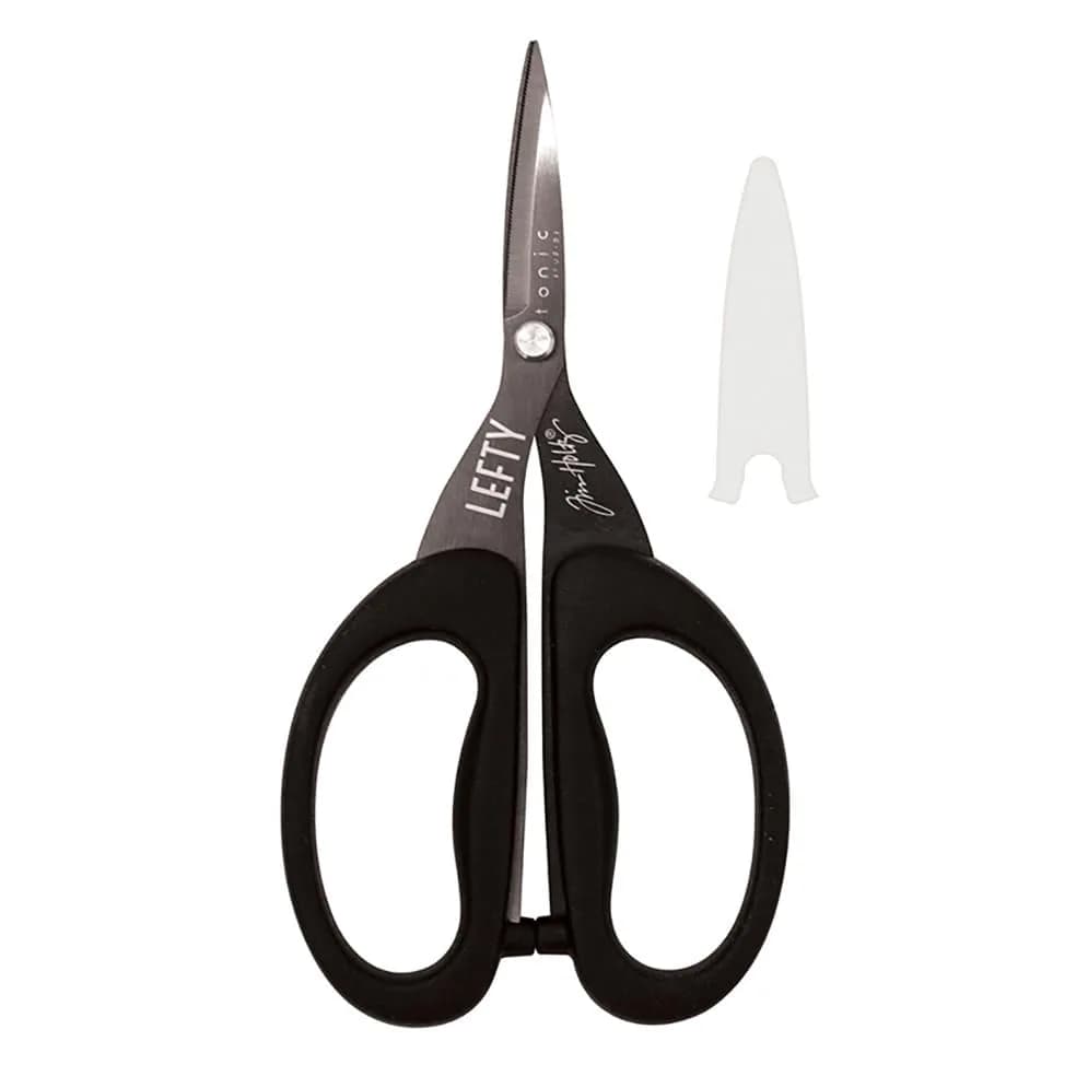 Tonic Studios Tim Holtz Left Handed Scissors 5 Inch Mini Snips with Micro Serrated Blade | Precision Crafting Tool thumbnail 2