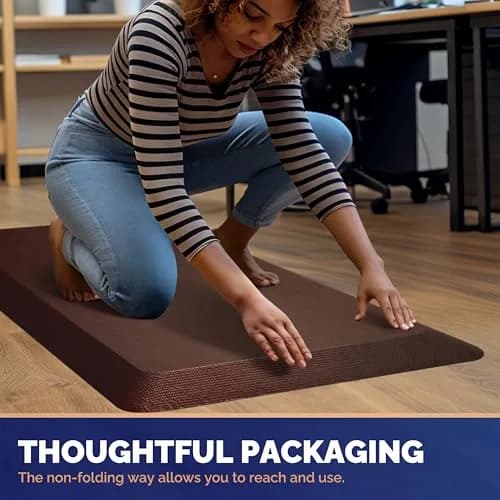 FEATOL Anti Fatigue Mat for Standing Desk & Kitchen Floor | 9/10" Extra Thick Support thumbnail 7