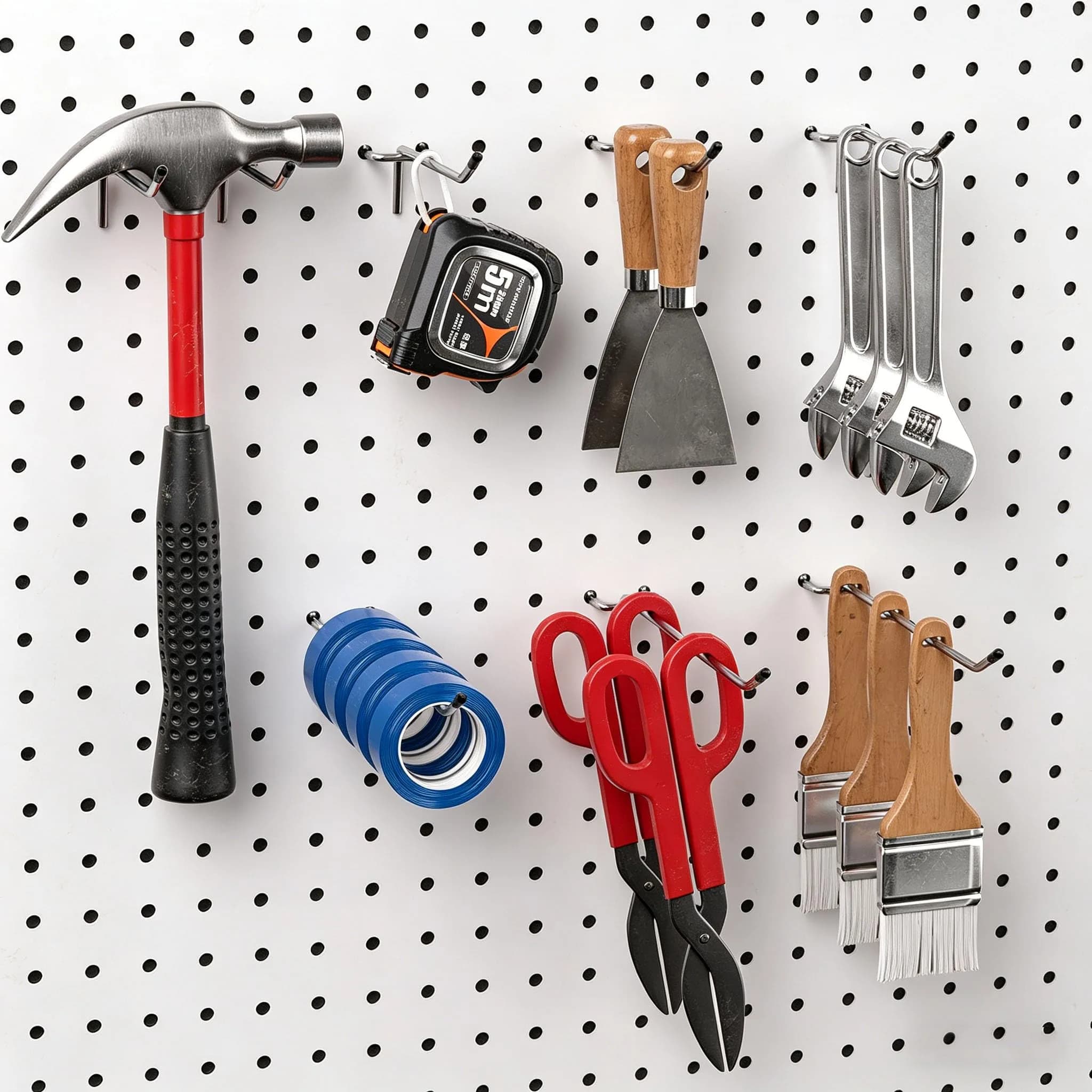 FRIMOONY 140-Piece Pegboard Hooks Assortment with Bins & Locks | Organize Tools on 1/8" & 1/4" Pegboards - view 2
