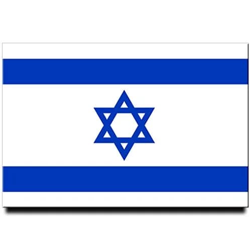 WaterFirst Israel Flag Fridge Magnet 3"x2" | Jerusalem Tel Aviv Haifa Souvenir (70-120 chars) thumbnail 1
