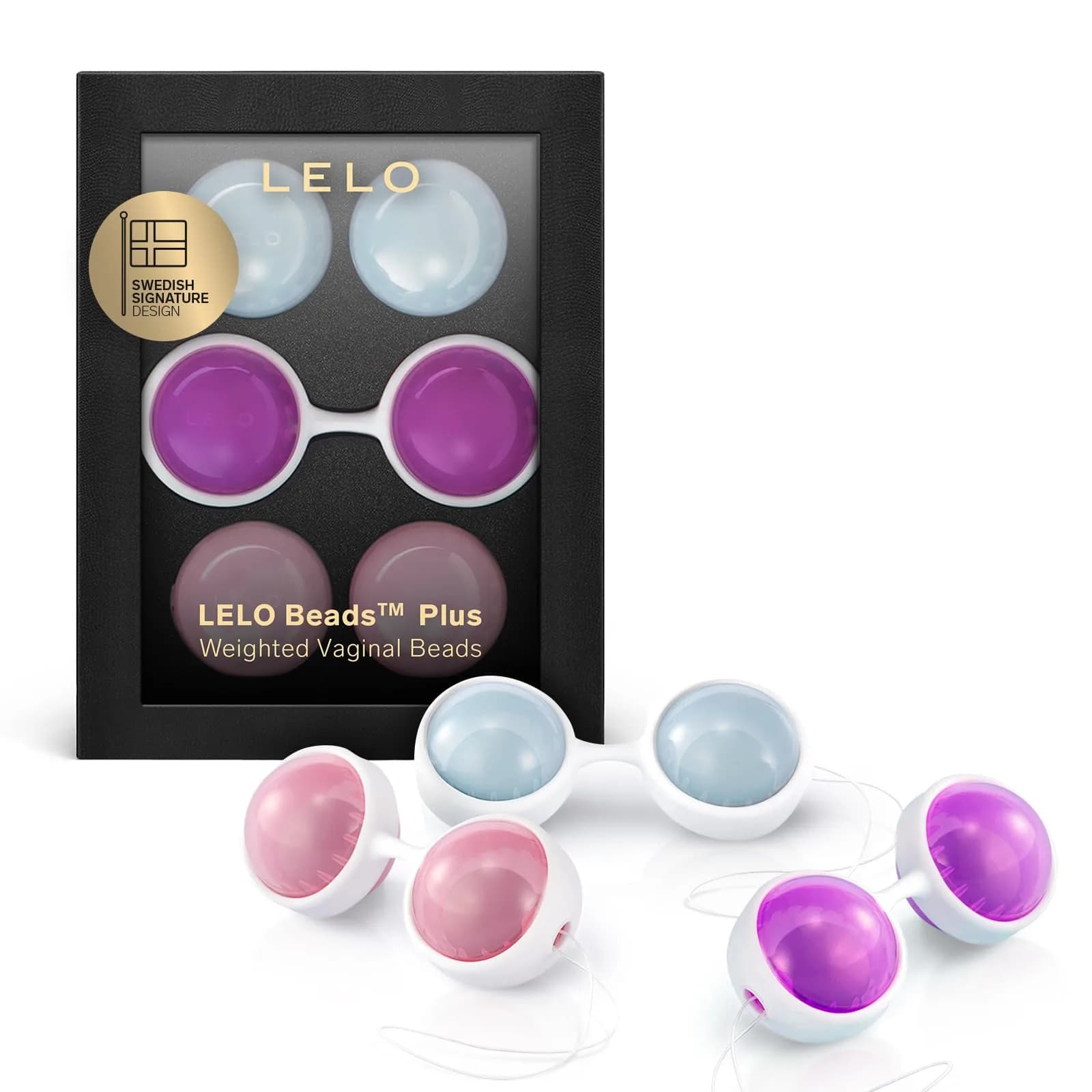 LELO Beads Mini - Small Kegel Balls (4-Pack) | Pelvic Floor Trainer for Beginners — Plus