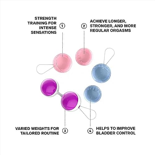 LELO Beads Plus Kegel Balls with String | Strength Training Set for Women thumbnail 3