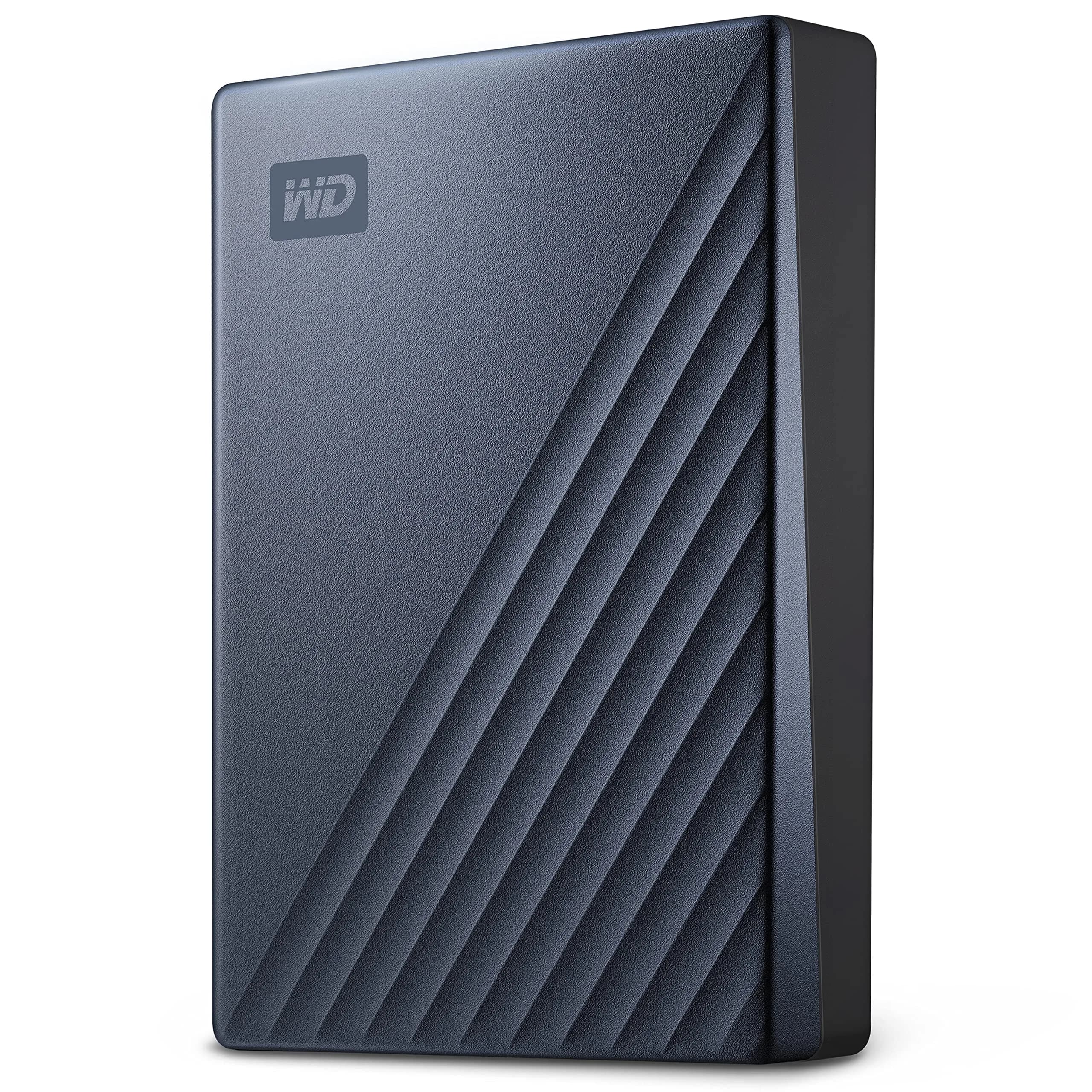 WD 5TB My Passport Ultra Portable External Hard Drive Blue | Password & Ransomware Defense — Blue