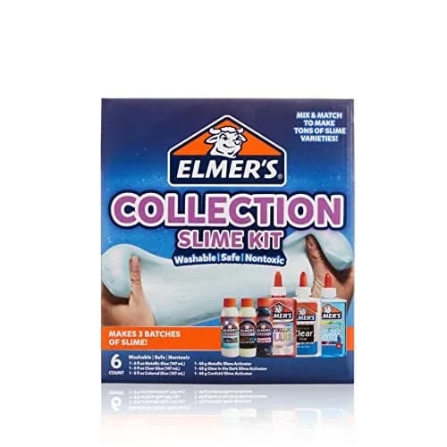 Elmer's Slime Kit 6 Count | Washable, Nontoxic, Metallic & Clear Slime thumbnail 6