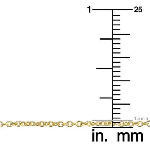 Kooljewelry 14k Gold Filled Cable Chain Necklace 24 inch (61 cm) | Elegant Everyday Jewelry thumbnail 4