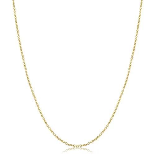Kooljewelry 14k Gold Filled Cable Chain Necklace 24 inch (61 cm) | Elegant Everyday Jewelry thumbnail 1