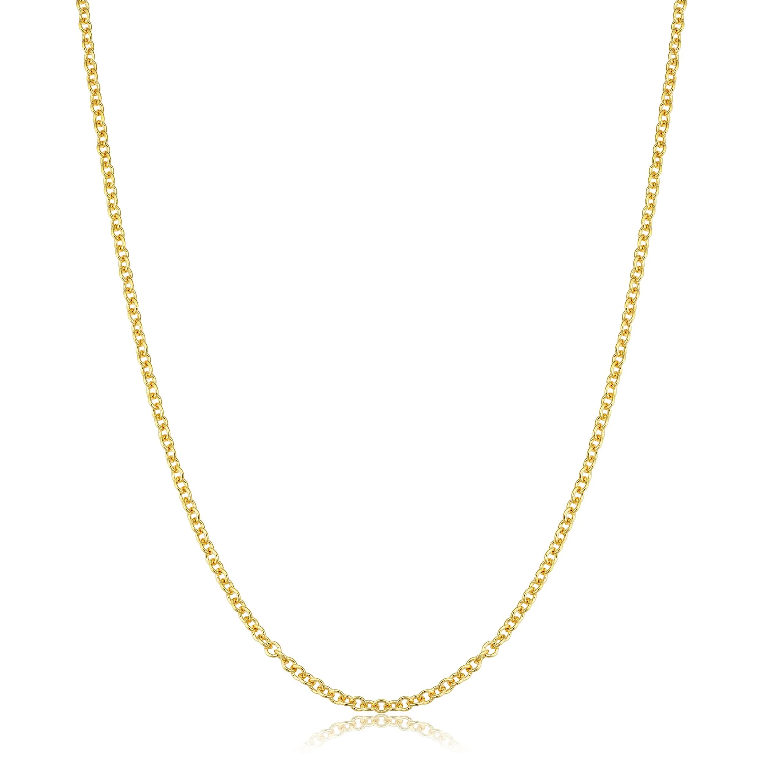 Kooljewelry 14k Gold Filled Cable Chain Necklace 20 inch (50.8 cm) | Elegant Yellow Gold Finish - main product image
