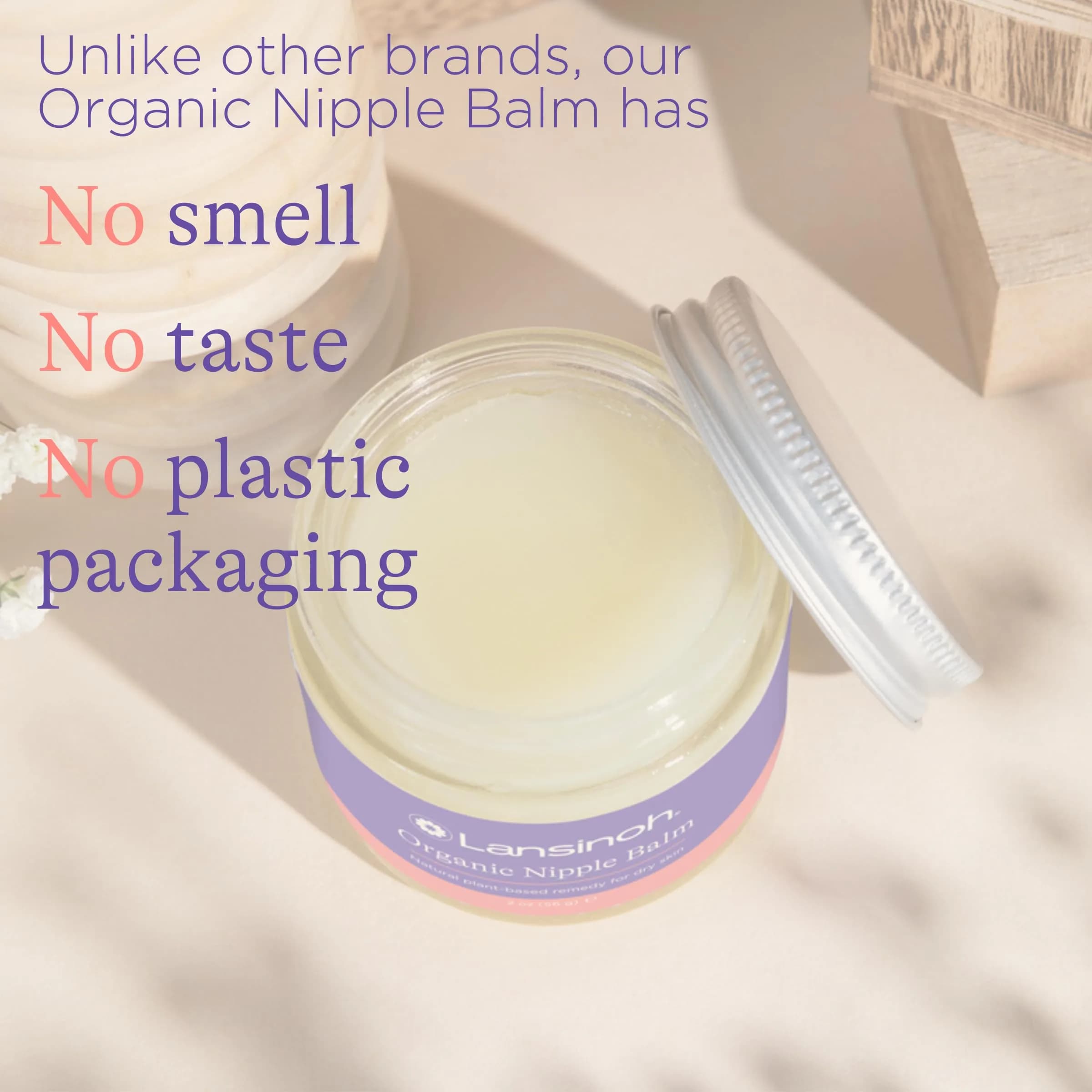 Lansinoh Organic Nipple Butter, 56g (2 oz) | USDA Certified Organic, Safe for Baby, Hypoallergenic - view 5