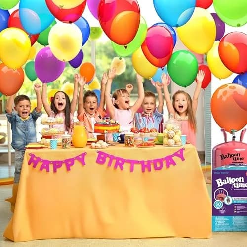 BLUE RIBBON Helium Tank with 50 Balloons & Accessories | 14.9 cu. ft (422 L) Helium Gas thumbnail 3