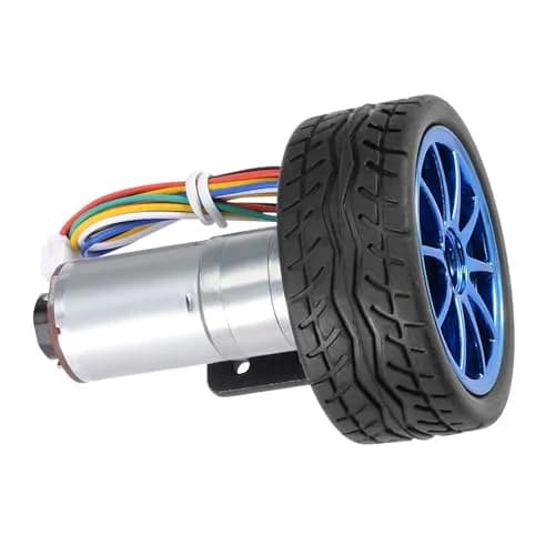 Garosa DC 12V Encoder Gear Motor 65mm | 500 RPM Metal Gear for Smart Car & Robots thumbnail 7